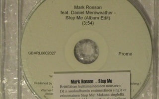 Mark Ronson • Stop Me (Album Edit) PROMO CDr-Single