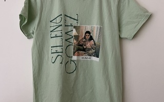 Selena Gomez T-paita S koko vihreä