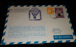 Kuurila - Itävalta Kuumailmapallo postia 1959 PK950/22