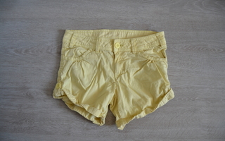 H&M keltaiset shortsit 140cm