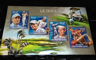 Golf Postimerkki Blokki mm. Tiger Woods PK160/10