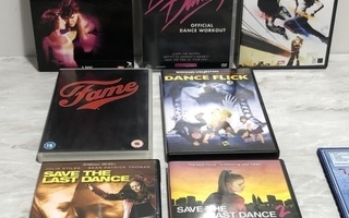 Tanssiaiheisia DVD-elokuvia