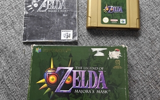 N64 Majora's mask boxed