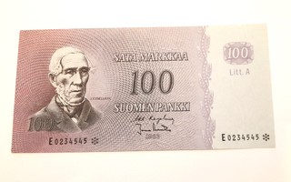 Harvinaisempi *Tähtiseteli* 100 Markkaa 1963