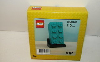 LEGO # PROMOTIONAL # 6346102 : 2 x 4 Dark Turquoise Brick