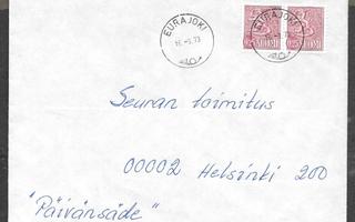Postilähetys - Yl.m. 0,25  (LAPE 2x563) Eurajoki 16.3.1973