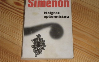 Simenon, Georges: Maigret epäonnistuu 1.p nid. v. 1959