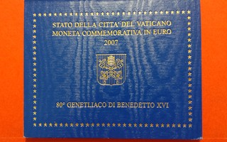 Vatikaani, 2 Euro 2007, Benedict XVI 80 vuotta.  (KD28)