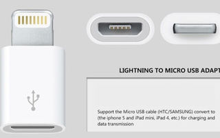 APPLE LIGHTNING / MICRO USB ADAPTERI!