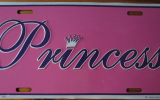 Princess - Metallinen taulu 15,5x31,7cm