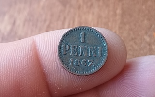 1 Penni 1867 siisti.