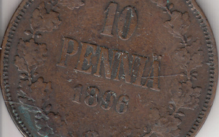 10 penniä 1896  kl 4