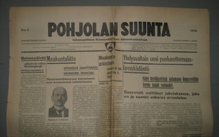 Sanomalehti : Pohjolan Suunta 5.1. 1936
