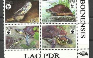 WWF-merkit kilpikonna, eläinaiheinen sarja LAOS 2004 **