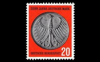 Saksa 291 ** Saksan markka 10v (1958)