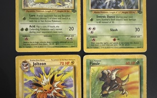 Pokemon kortit Jungle set Raret 3€/kpl