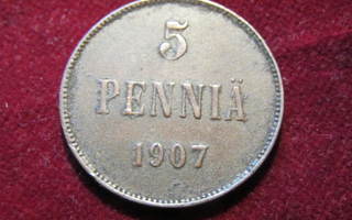 5 penniä 1907