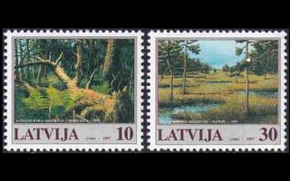 Latvia 465-6 ** Luonnonsuojelualueita (1997)