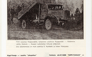 Kippi-Vanaja Haapavedellä 1965 - lehtimainos A4 laminoitu
