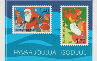 FDC 1987 postimerkkikeskuksen joulukortti