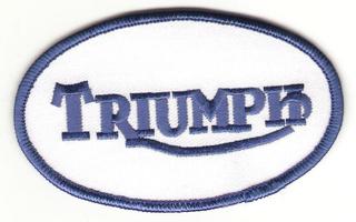 Triumph - Uusi soikea kangasmerkki