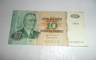 Seteli Suomen Pankki 10 Markkaa 1980