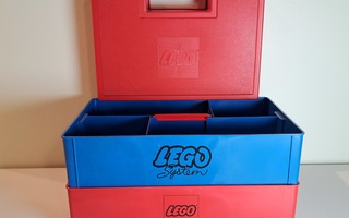 Lego laatikko / säilytin 3kpl 70-80 luvulta