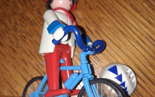 Playmobile pyöräilijä +polkupyörä