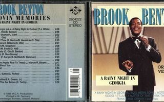 BROOK BENTON . CD-LEVY . A RAINY NIGHT IN GEORGIA