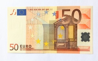 Euroseteli Saksa 50 € X-seteli 2002-sarja, R039A5, Trichet.