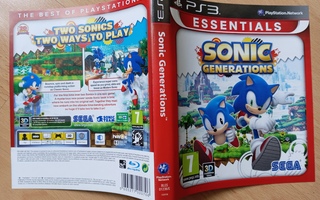 Ps 3 Sonic generations pelin pelkät kannet