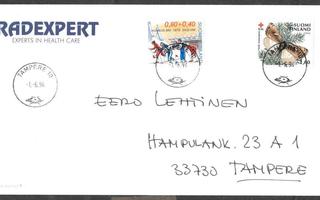 Postilähetys -  (LAPE 814 + 1167) Tampere 10 1.6.1994