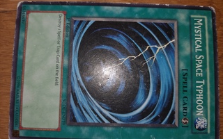 1996 Yu-Gi-Oh 1st Edition Mystical Space Typhoon card