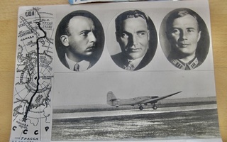 CCCP Propaganda Lentokone Lento Moskova-Pohjoisnapa-USA 1937