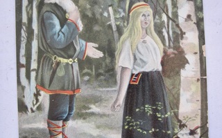 VANHA Postikortti Kalevala 1900-l