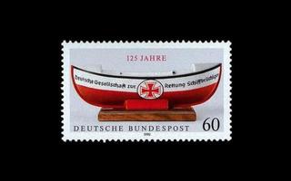 Saksa 1465 ** Meripelastustoiminta 125v (1990)