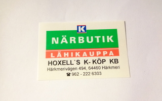 TT-etiketti K Närbutik Hoxell's K-Köp KB, Härkmeri