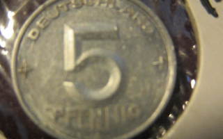 5 pfennig 1952A  DDR