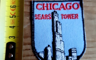 Chicago Sears Tower vintage kangasmerkki