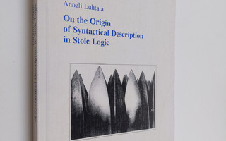 Anneli Luhtala : On the origin of syntactical description...