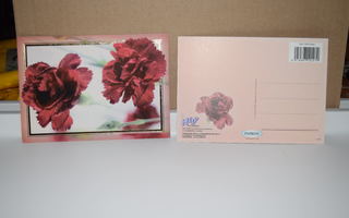 postikortti kukka punainen