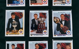 Upper Deck 1990-91 NHL Award Winner setti MINT