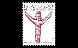 Islanti 573 ** Kristinusko 1000 v (1981)