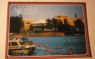 Uusikaupunki, Aquarius-hotelli, väripk, p. 1989 (frankeer.)