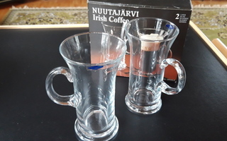 Nuutajärvi Heikki Orvola lasit, Iris Coffee lasit, 2 kpl