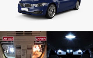 "BMW 4 (F32/F33) Sisätilan LED -muutossarja 6000K ; x19
