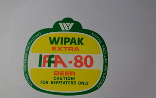 Etiketti - WIPAK Extra IFFA-80 beer