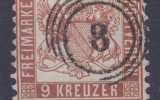 Saksa Reich Baden 1864 Mi 20