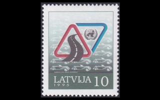 Latvia 393 ** Liikenneturvallisuusvuosi (1995)