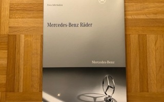 Lehdistökansio Mercedes kevytmetallivanteet 2010. Esite